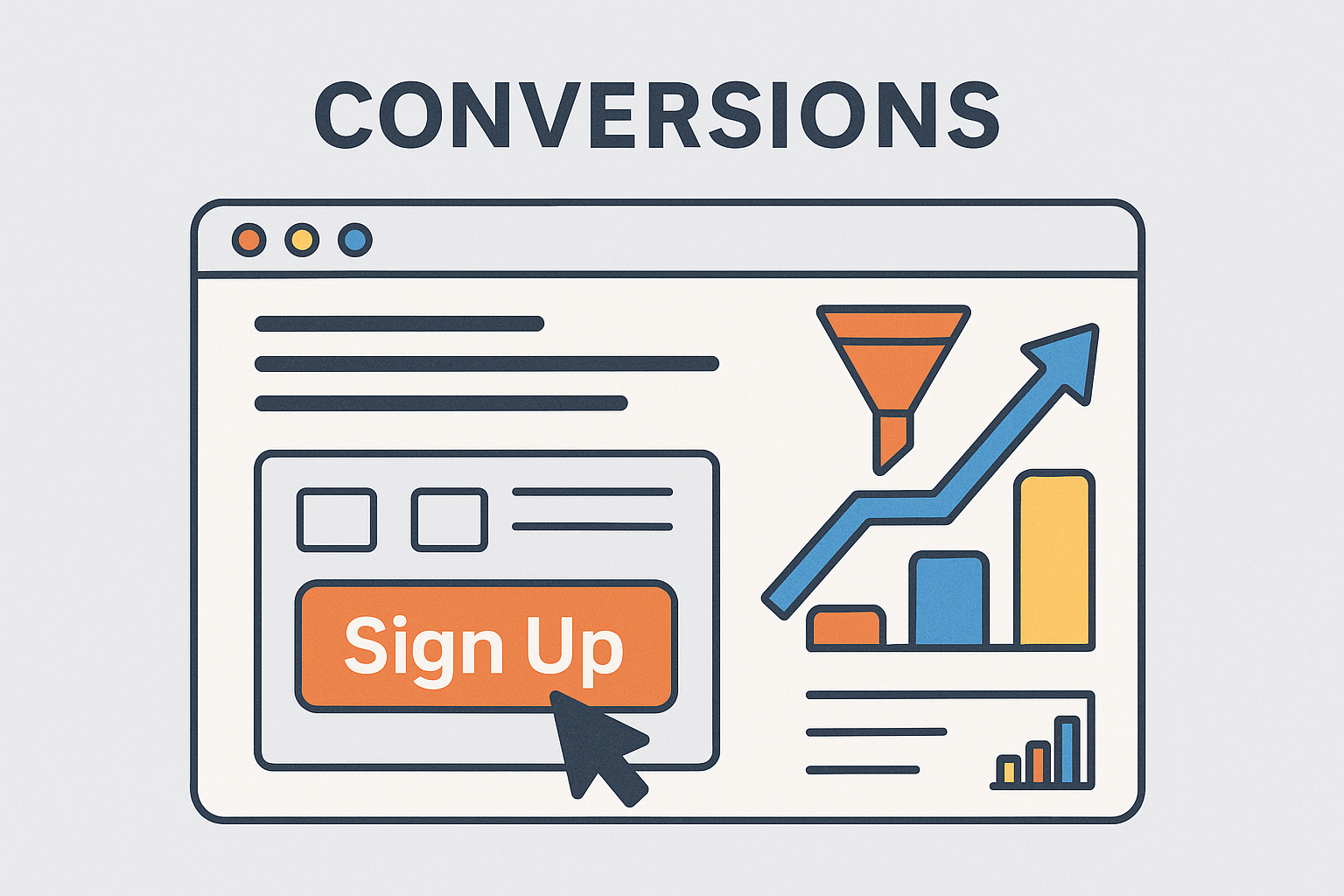 Conversion landing page